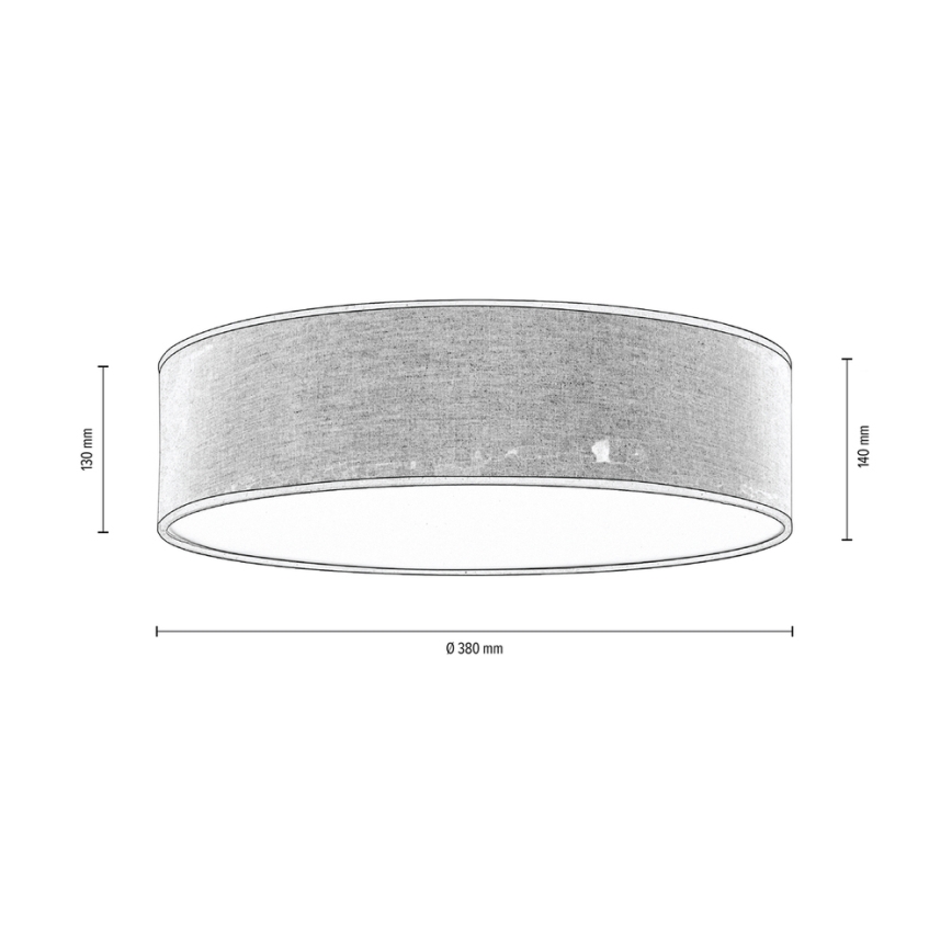 Lampada da soffitto NEGRO 3xE27/25W/230V 38 cm