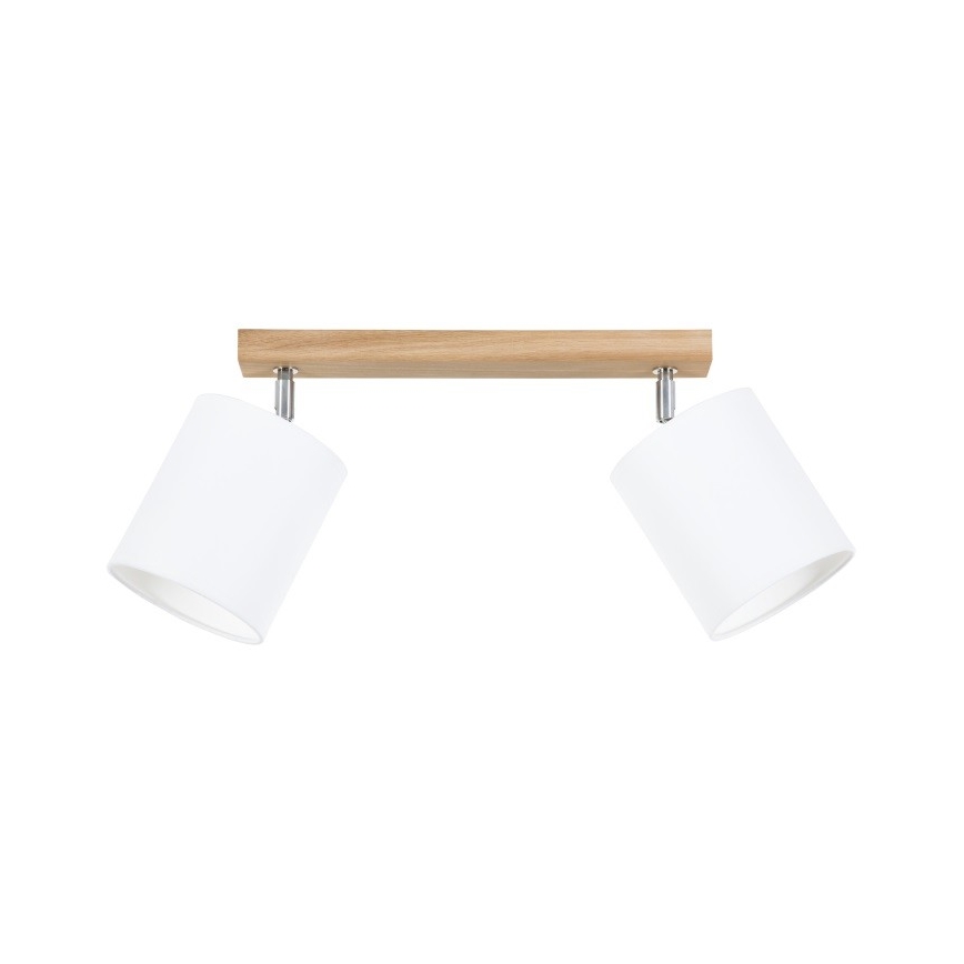 Faretto APRILLIA 2xE27/25W/230V quercia bianco