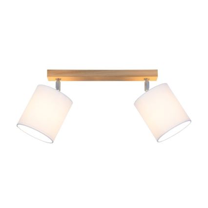 Faretto APRILLIA 2xE27/25W/230V quercia bianco