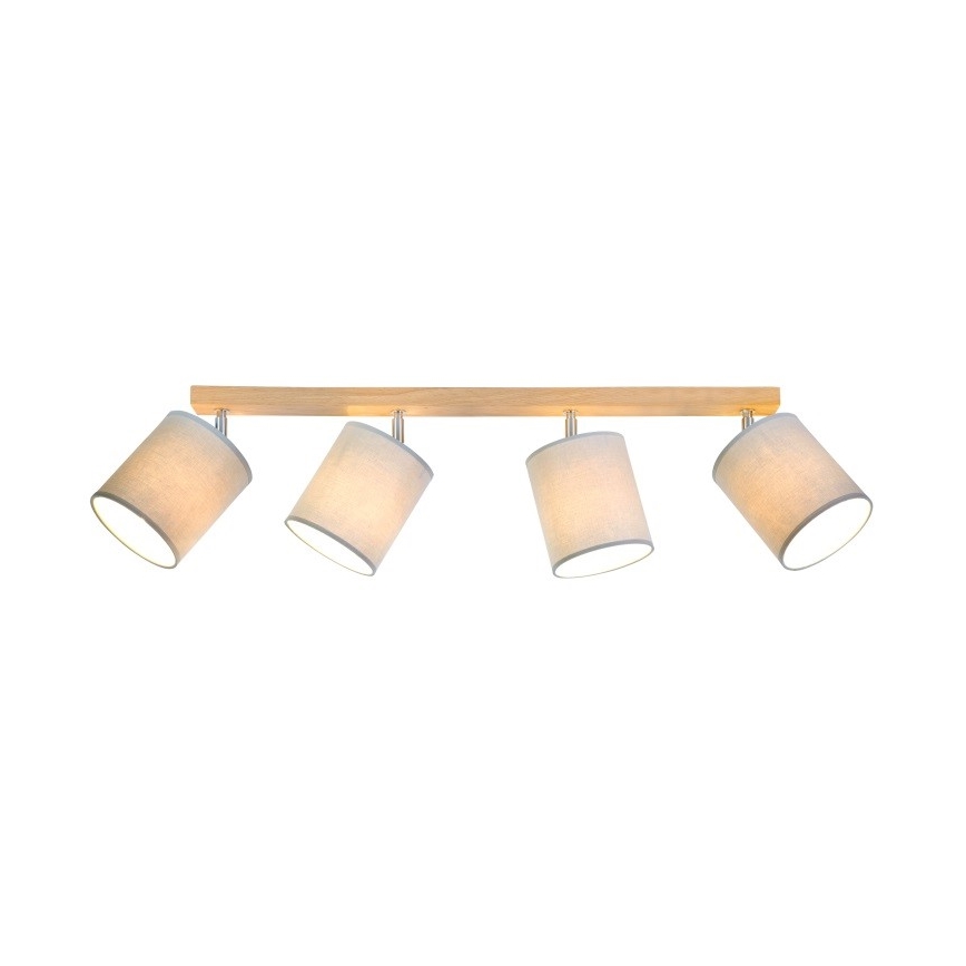 Faretto APRILLIA 4xE27/25W/230V quercia grigia - certificato FSC