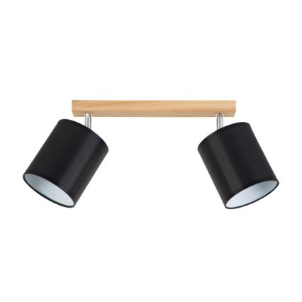 Faretto APRILLIA 2xE27/25W/230V quercia nera - certificato FSC