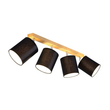 Faretto APRILLIA 4xE27/25W/230V quercia nera - certificato FSC