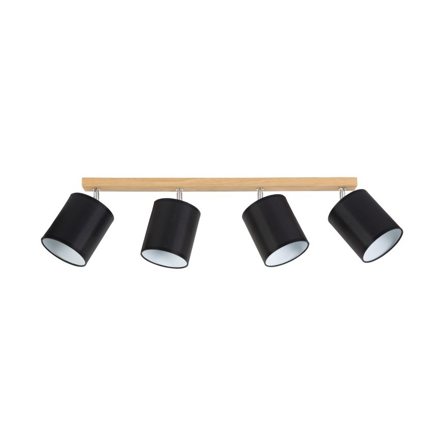 Faretto APRILLIA 4xE27/25W/230V quercia nera - certificato FSC