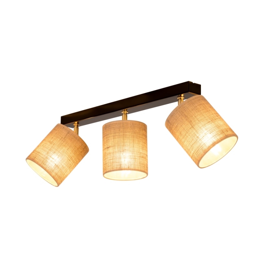 Spot de plafond JUTE 3xE27/25W/230V