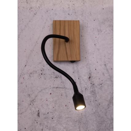 Wandleuchte LECTOR LED/2,5W/230V Eiche – FSC-zertifiziert