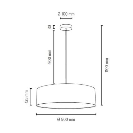 Deckenleuchte an Kabel JOSEFINA 3xE27/25W/230V