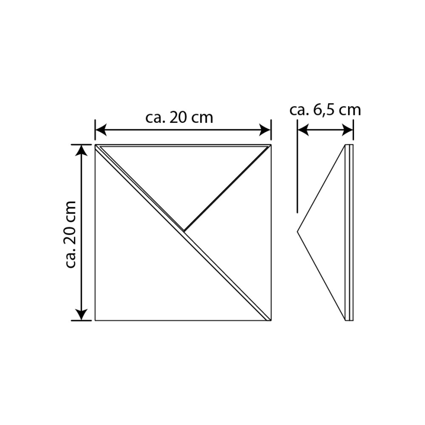 Numero civico solare LED  LED/3x0,1W/2,4V IP44 - certificato FSC