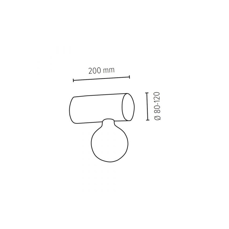 Applique TRABO 1xE27/25W/230V - certificato FSC