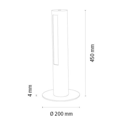 Lampada da tavolo LED dimmerabile CONOR LED/9W/230V quercia
