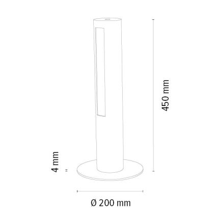 Lampada da tavolo LED dimmerabile CONOR LED/9W/230V quercia