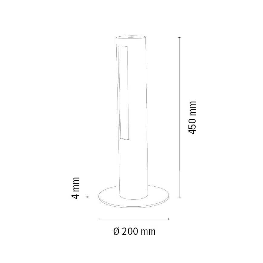 Lampada da tavolo LED dimmerabile CONOR LED/9W/230V quercia
