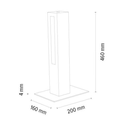 Lampada da tavolo LED dimmerabile LEON LED/9W/230V quercia