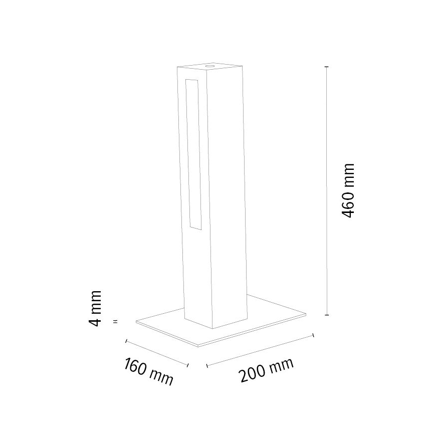 Lampada da tavolo LED dimmerabile LEON LED/9W/230V quercia