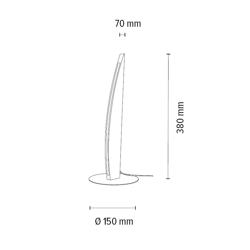 Lampada da tavolo LED dimmerabile DUBAI LED/4W/230V rovere