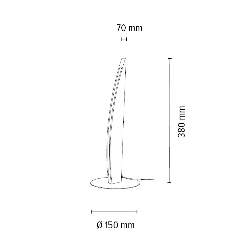 Lampe de table à intensité variable DUBAI LED/4W/230V chêne