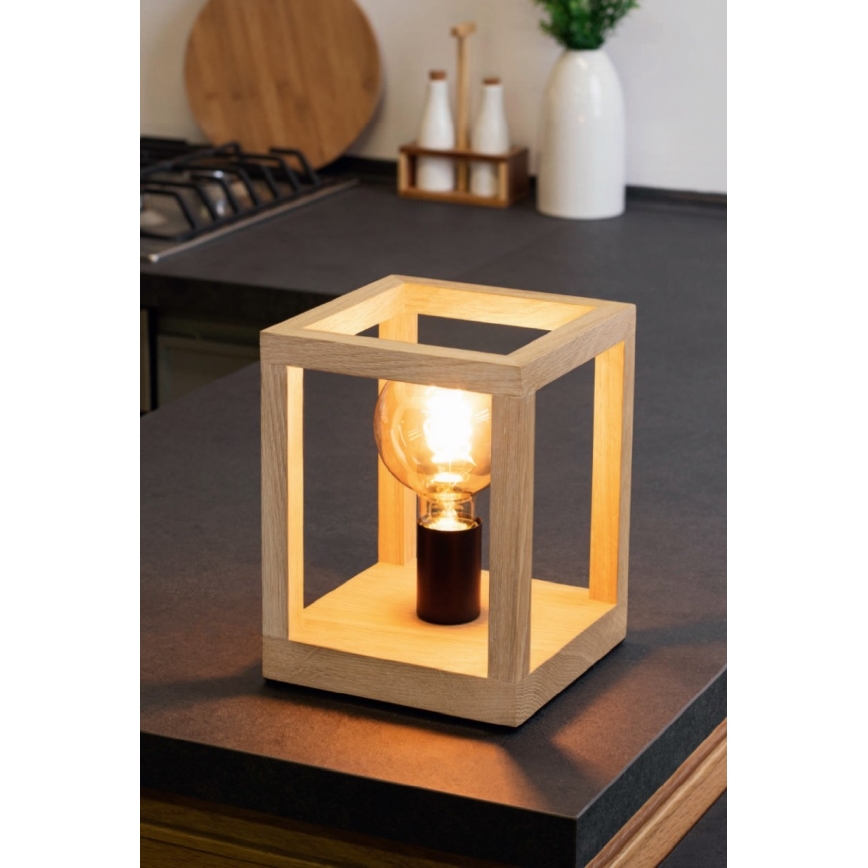 Tischleuchte KAGO 1xE27/60W/230V matte Eiche