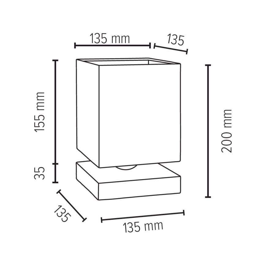 Lampada da tavolo INGER 1xE27/25W/230V quercia