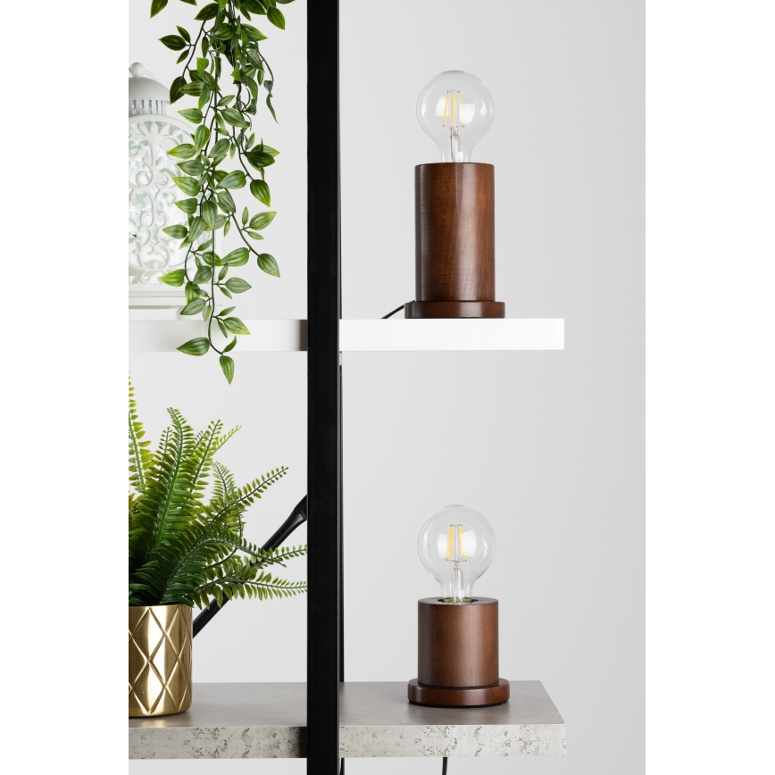 Lampe de table TASSE 1xE27/25W/230V hêtre