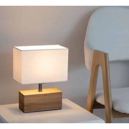 Lampe de table THEO 1xE27/25W/230V chêne