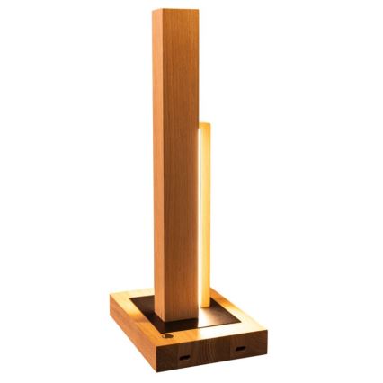 Lampada da tavolo LED dimmerabile SOHO BLACK LED/10W/230V 45 cm quercia