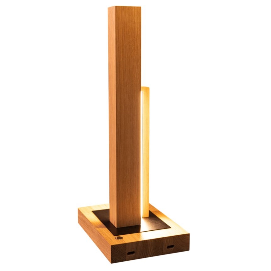 Lampada da tavolo LED dimmerabile SOHO BLACK LED/10W/230V 45 cm quercia