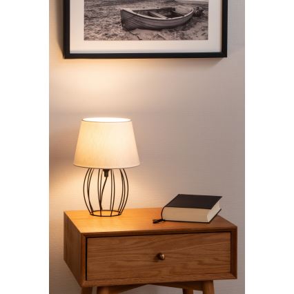 Spot-Light - Lampe de table MANGOO 1xE27/40W/230V grise/noire