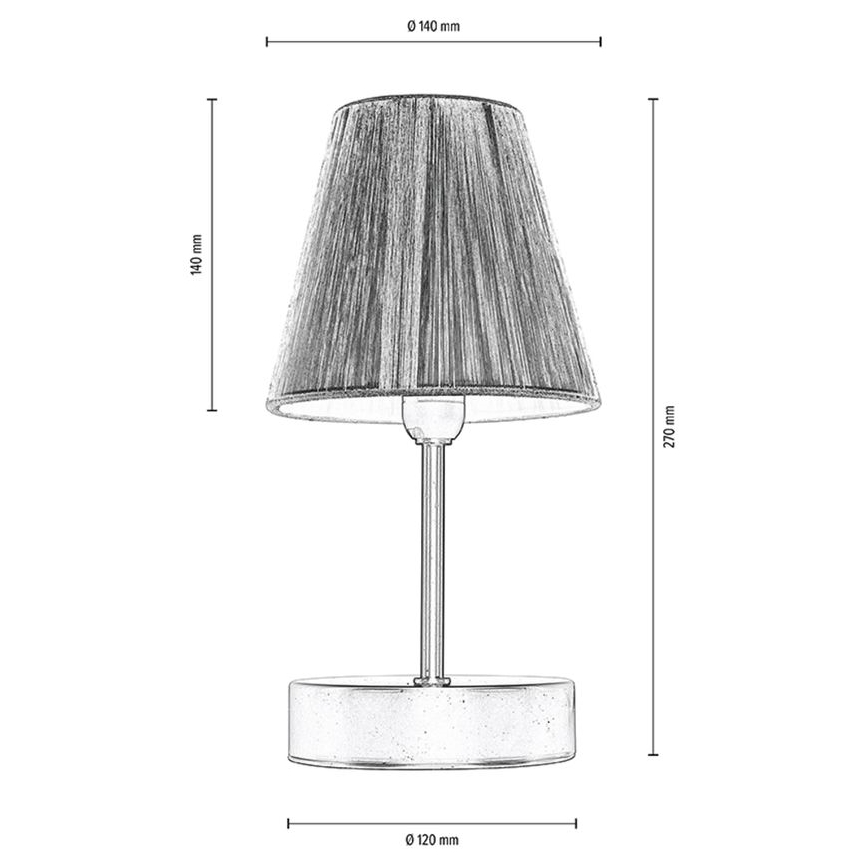 Lampada da tavolo MILA 1xE14/25W/230V Betulla
