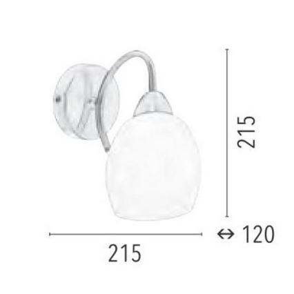 Lampada da parete PISA 1xE27/60W/230V