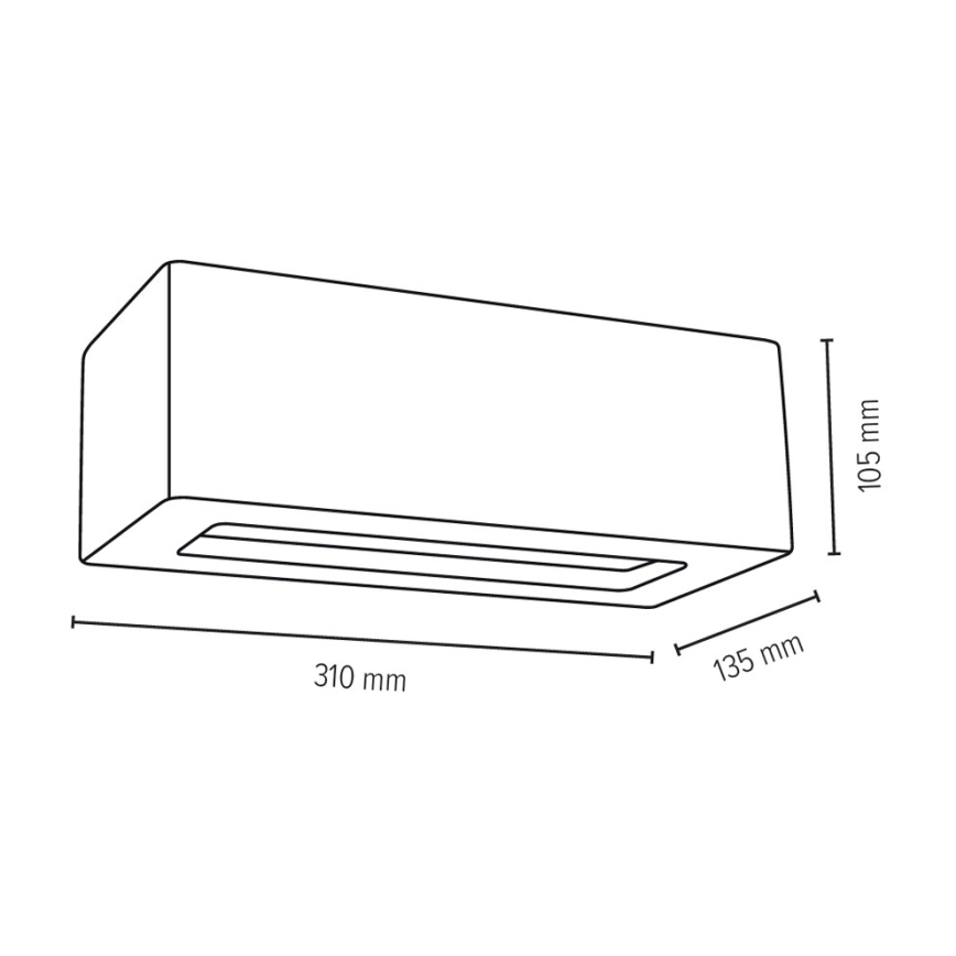 Applique BLOCK 1xE27/40W/230V - certificato FSC