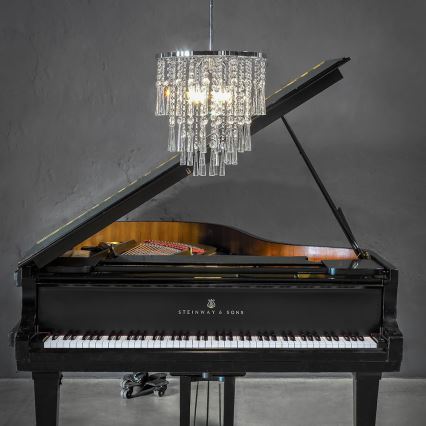 Lampadario a sospensione con supporto rigido LUXORIA 6xG9/28W/230V