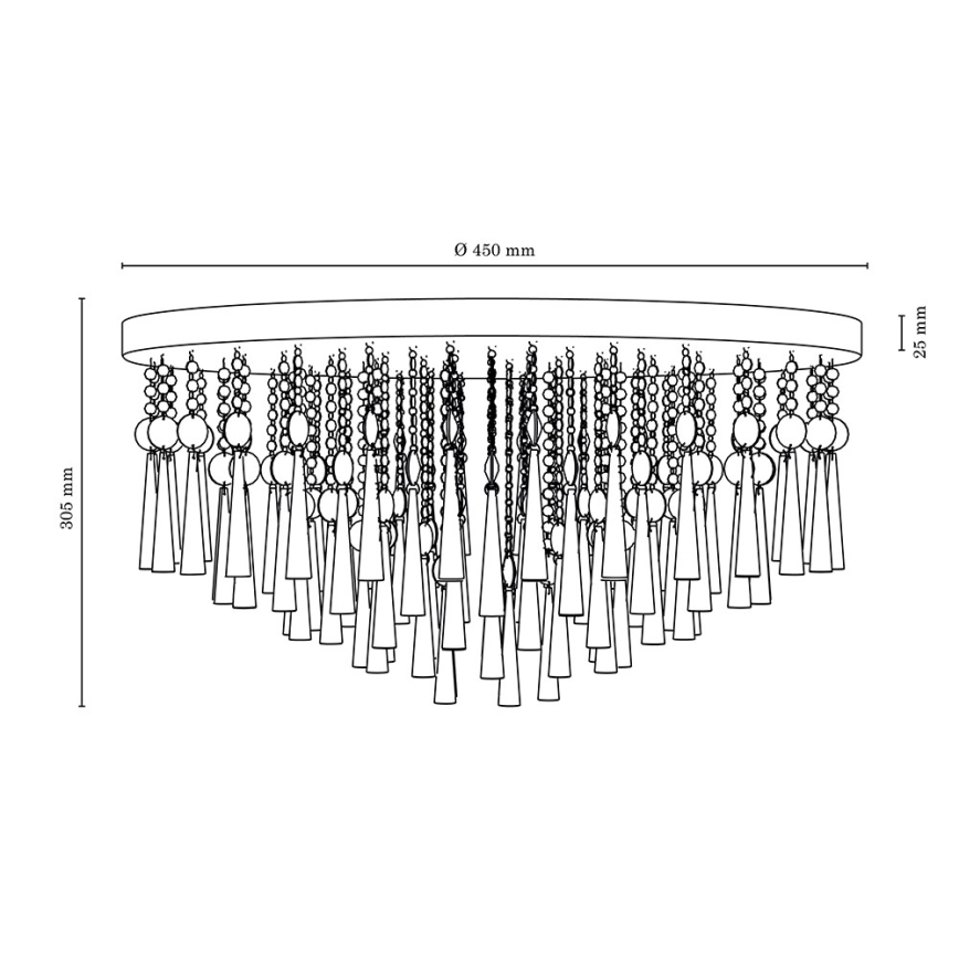 Plafoniera LUXORIA 8xG9/28W/230V