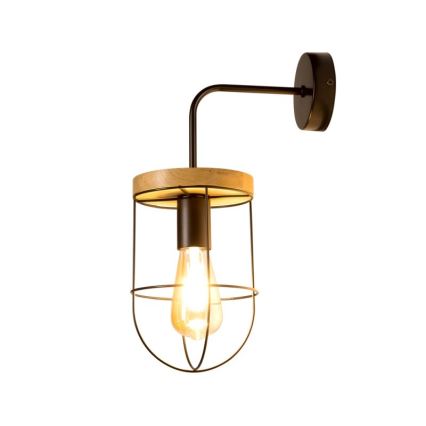 Applique NETUNO 1xE27/25W/230V quercia