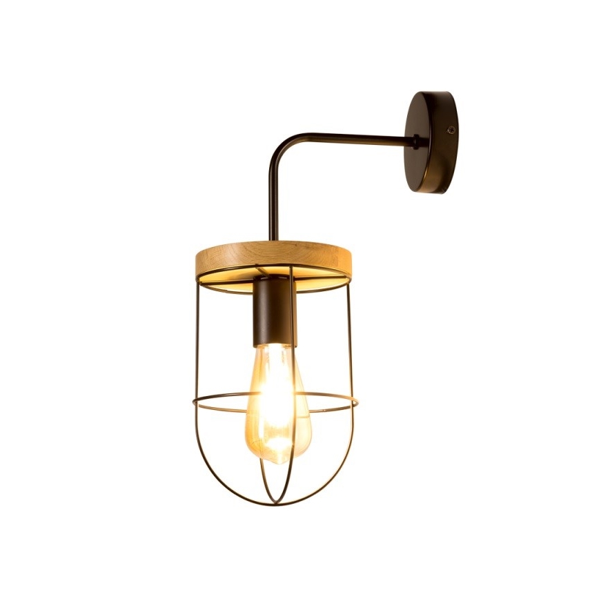 Applique NETUNO 1xE27/25W/230V quercia