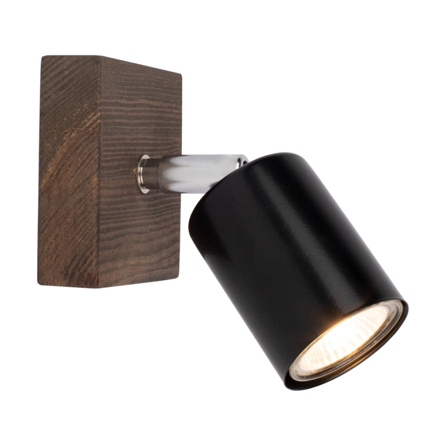 Faretto da parete MANARA 1xGU10/5W/230V noce - certificato FSC
