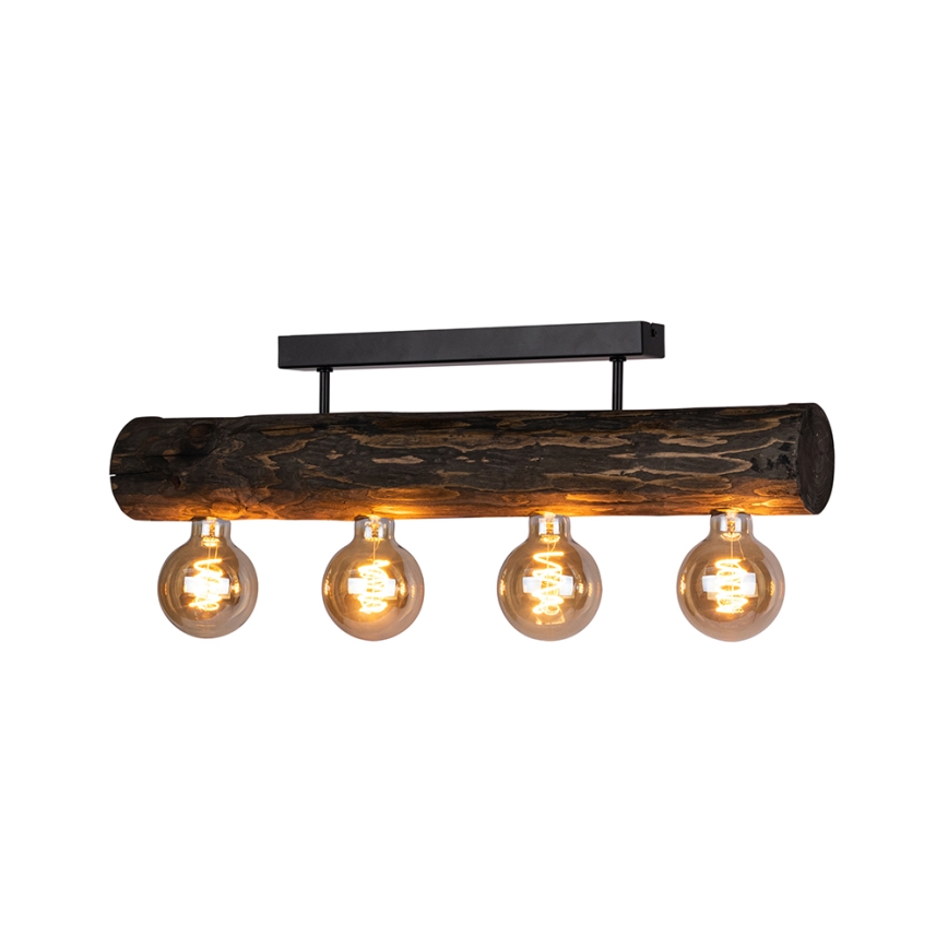 Lustre monté en surface TRABO 4xE27/60W/230V pin - certifié FSC