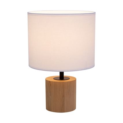 Lampada da tavolo KRETA 1xE27/25W/230V pino/bianco