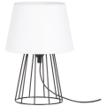 Spot-Light - Lampada da tavolo MANGOO 1xE27/40W/230V bianco/nero