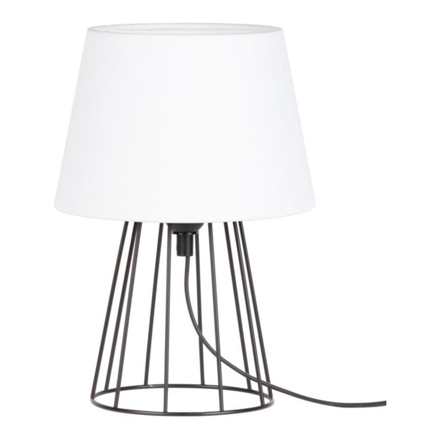 Spot-Light - Lampe de table MANGOO 1xE27/40W/230V blanche/noire