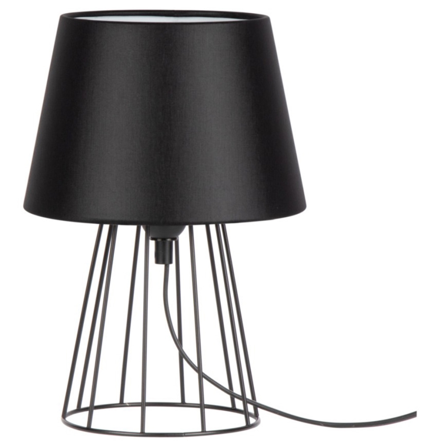 Spot-Light - Lampe de table MANGOO 1xE27/40W/230V noire