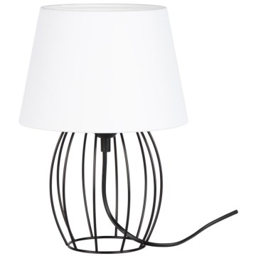 Spot-Light - Tischleuchte MANGOO 1xE27/40W/230V weiß/schwarz