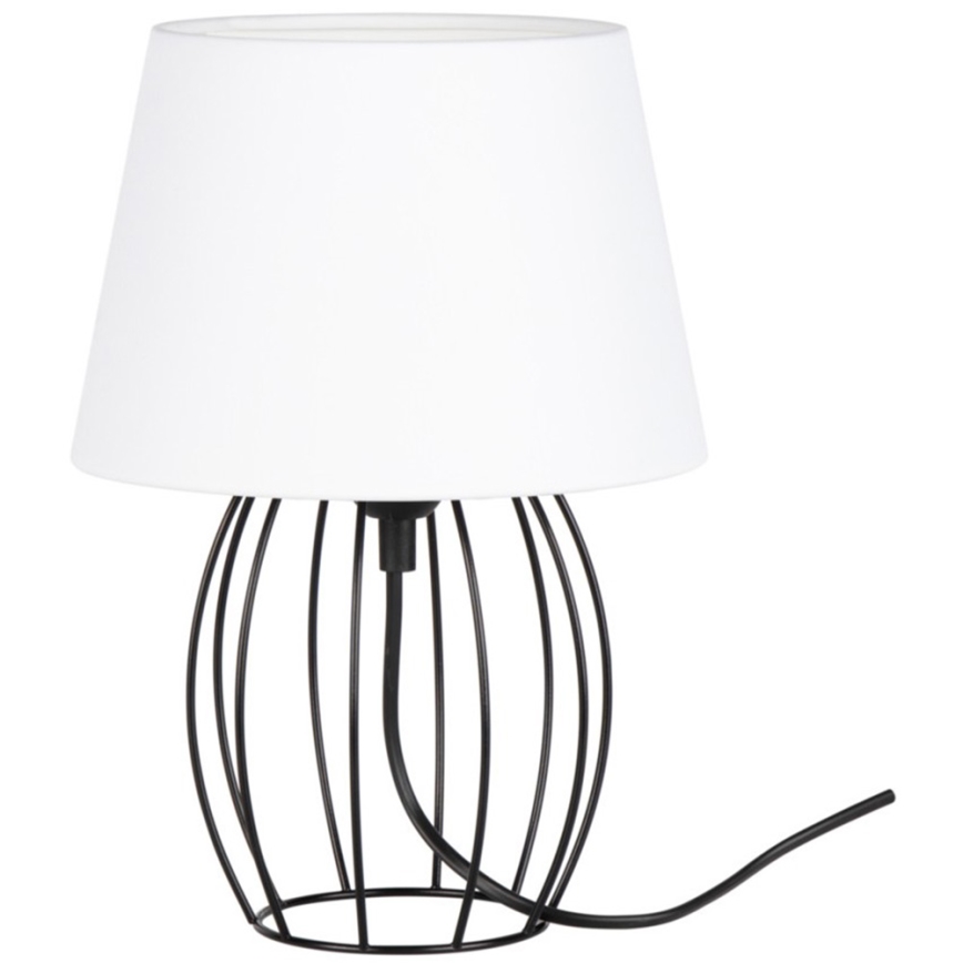 Spot-Light - Tischleuchte MANGOO 1xE27/40W/230V weiß/schwarz