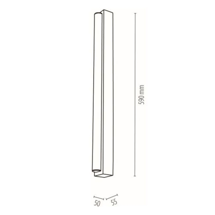 Illuminazione LED per specchio da bagno AQUAVIVA LED/9W/230V 59 cm IP44 rovere