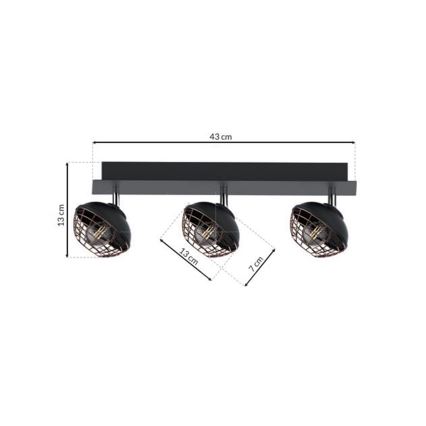 Spot LOGAN 3xE14/40W/230V