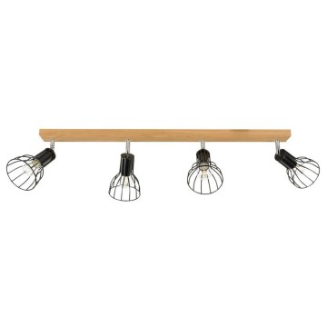 Spot MEGAN 4xE14/40W/230V chêne - certifié FSC