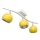 Spot MORRIS 3xE27/15W/230V jaune