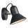 Spot mural ASTAMA 1xE27/40W/230V noir/laiton