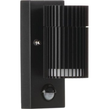 Spot mural d'extérieur orientable avec capteur de mouvement et capteur crépusculaire RADILO 1xGU10/11W/230V IP44 noir