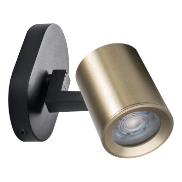 Spot mural LAURIN 1xGU10/10W/230V laiton/noir