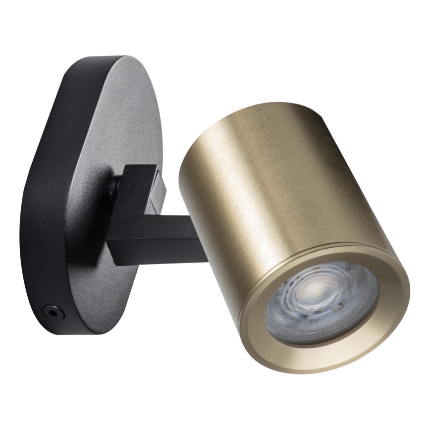 Spot mural LAURIN 1xGU10/10W/230V laiton/noir