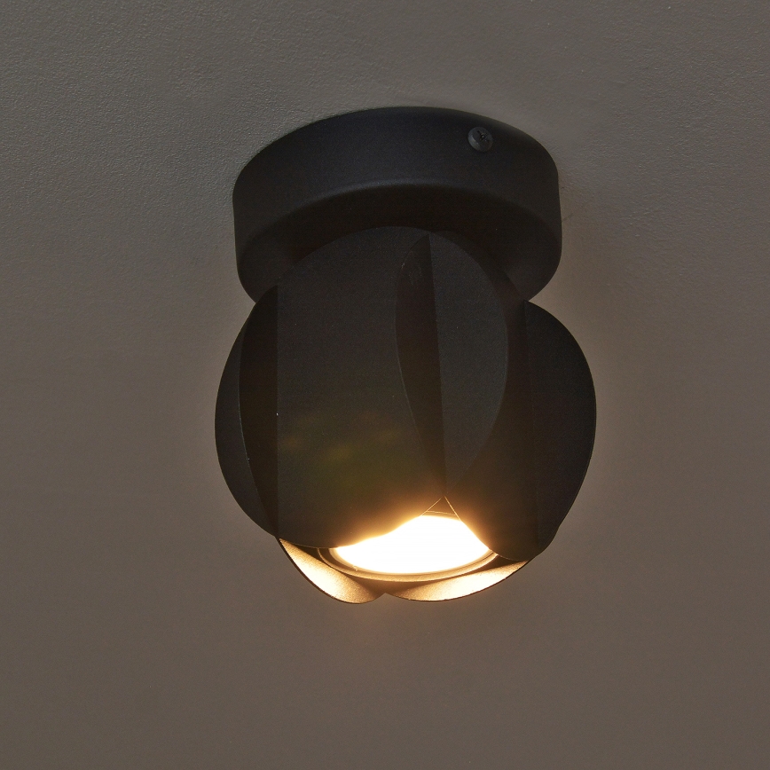 Spot orientable GAMBIT 1xGU10/10W/230V noir